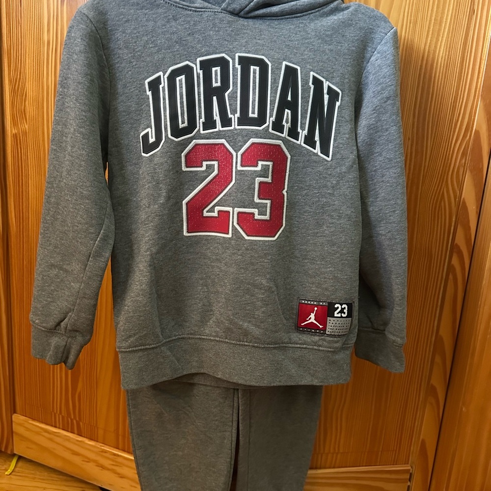 Jordan Gray Hoodie and Sweatpants Set